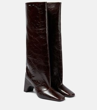 Bridge Leather Knee-High Boots