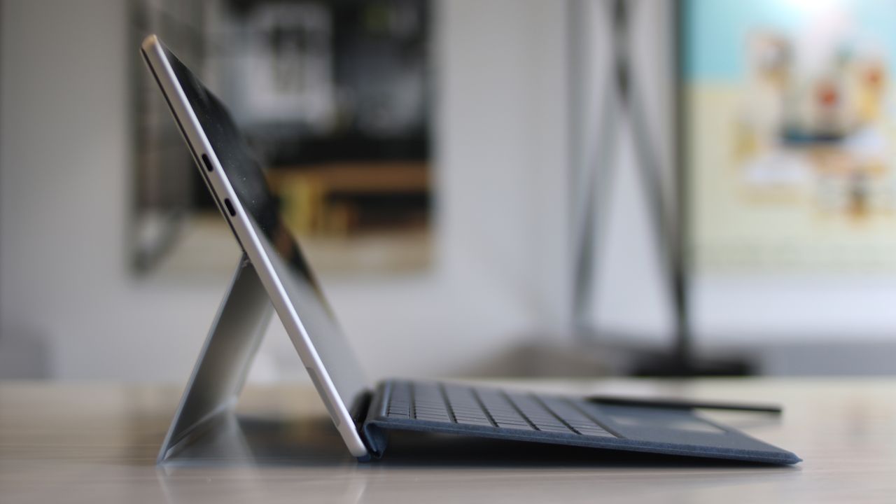 A side view of the Microsoft Surface Pro 9