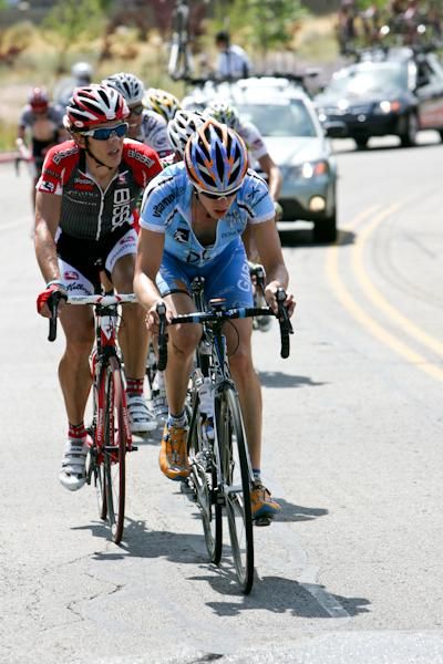Alex Howes (Felt-Holowesko) leads the break earlier on the climb.