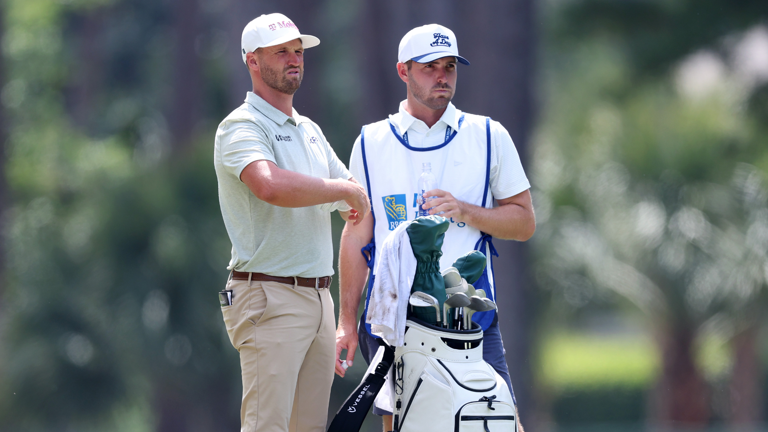 Wyndham Clark and David Pelekoudas at the RBC Heritage