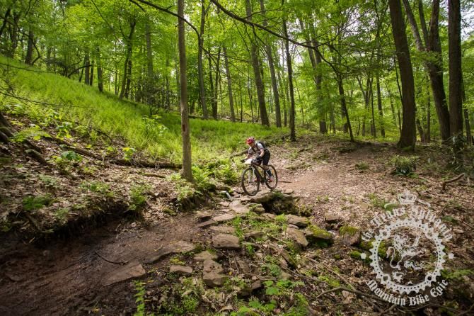 Sue George on the fifth segment of the enduro stage.