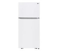 LG 20 cu. ft. Top Freezer Refrigerator, Smooth White | was