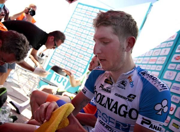 Sacha Modolo (Colnago-CSF Bardiani) following his stage win in Turkey
