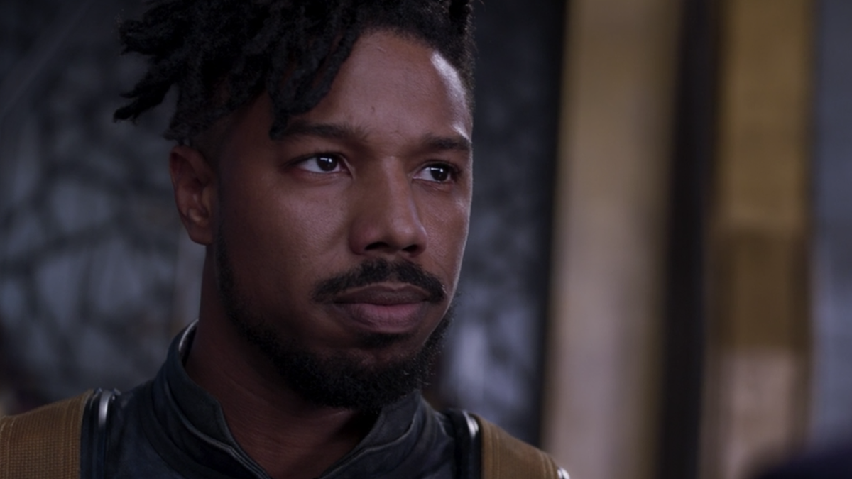 Michael B. Jordan as Killmonger in Black Panther