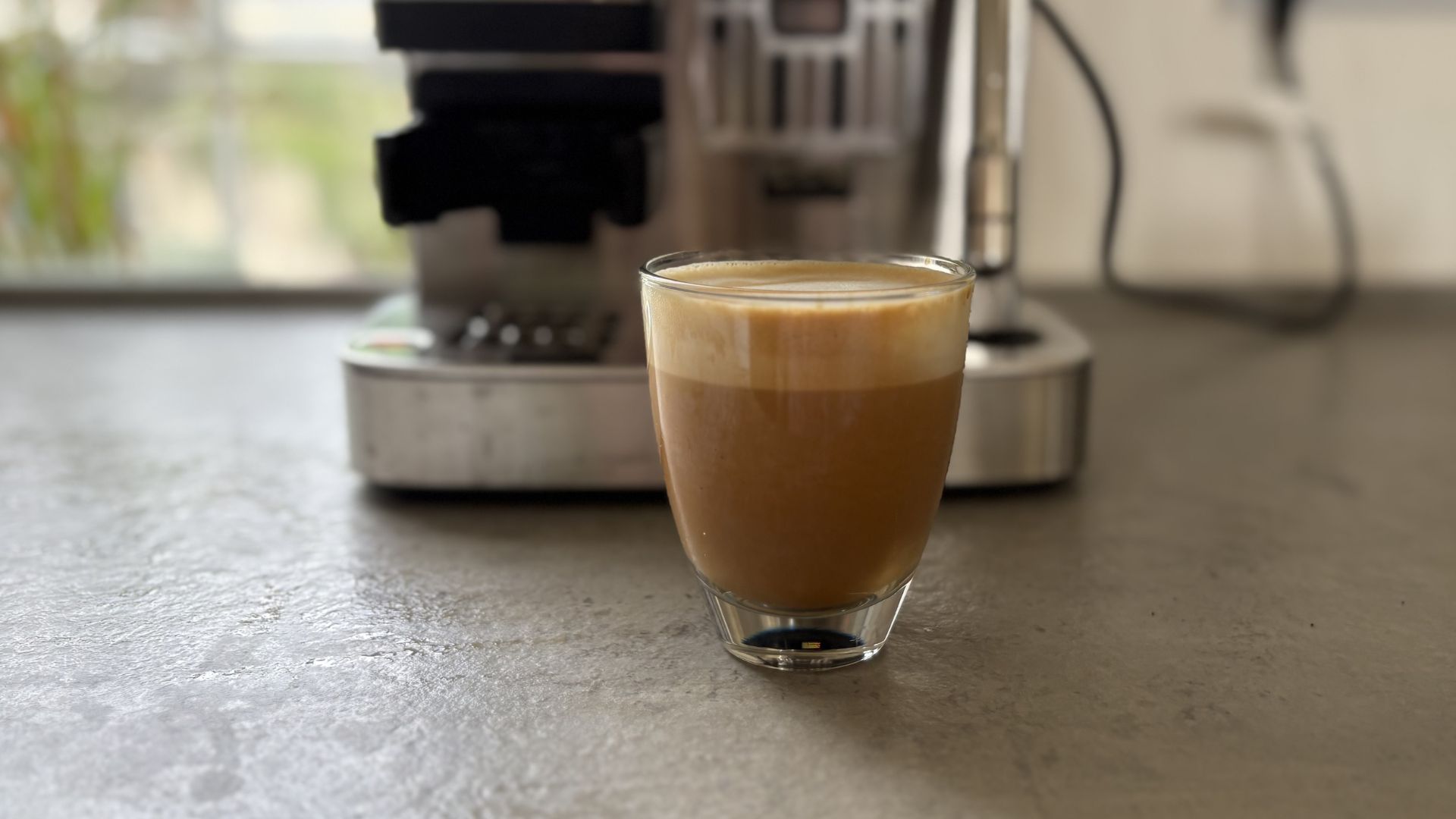 Making coffee in the Ninja Luxe Caf&amp;eacute; Mini Plus Espresso Machine