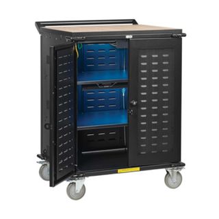 Safe-IT UV Locking Storage Cart for Mobile Devices and AV Equipment
