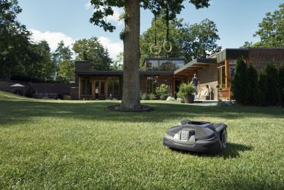Husqvarna Automower 405X in action on the lawn