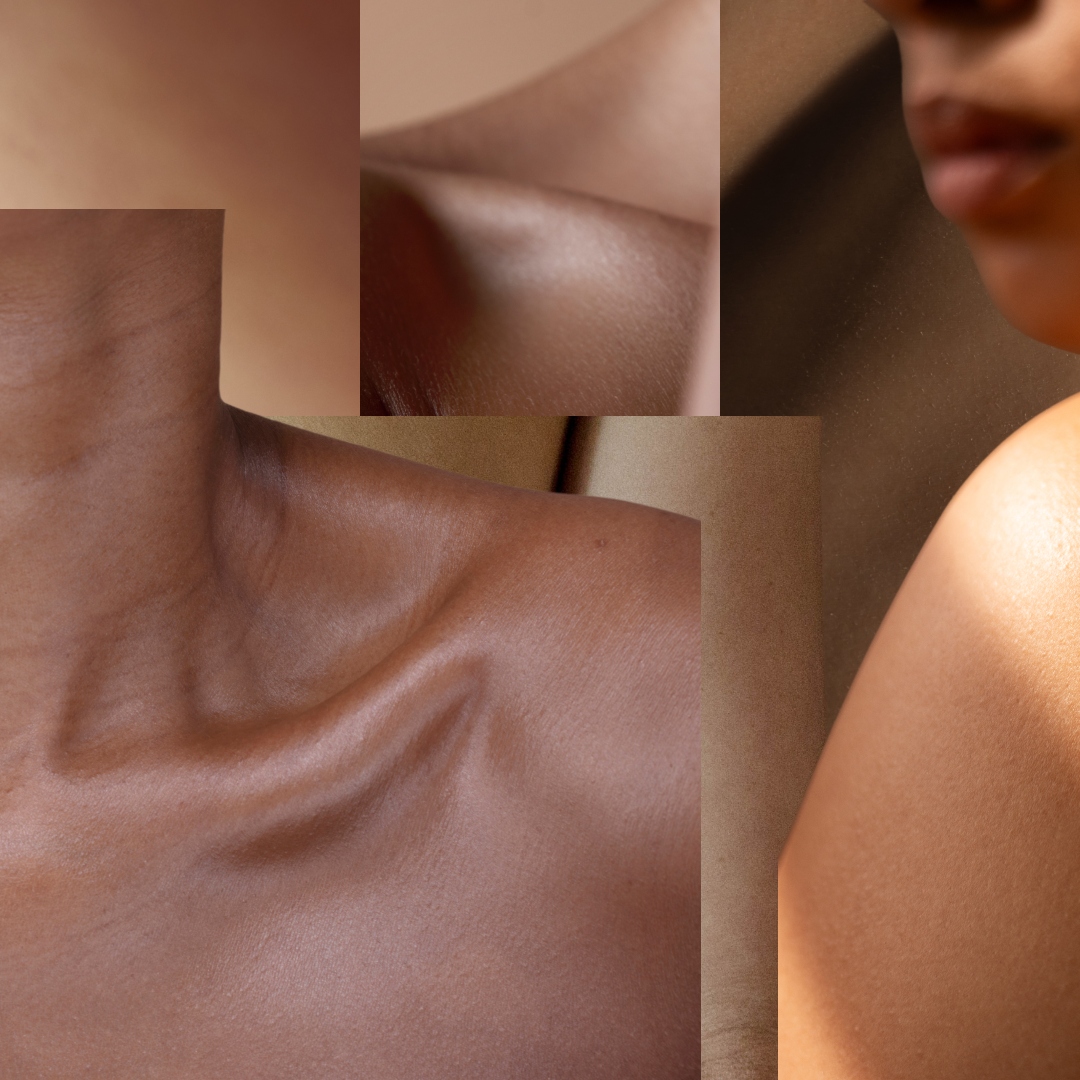 collage of women's naked bodies