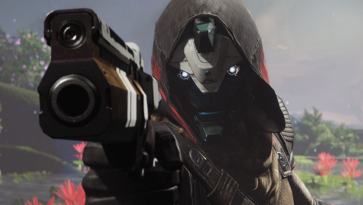 Cayde points his gun, Ace of Spades