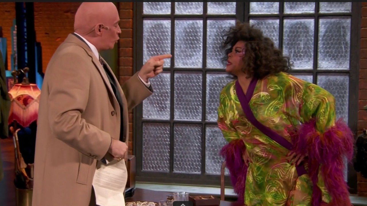 Harry Connick Jr and Taraji P. Henson in Annie Live!