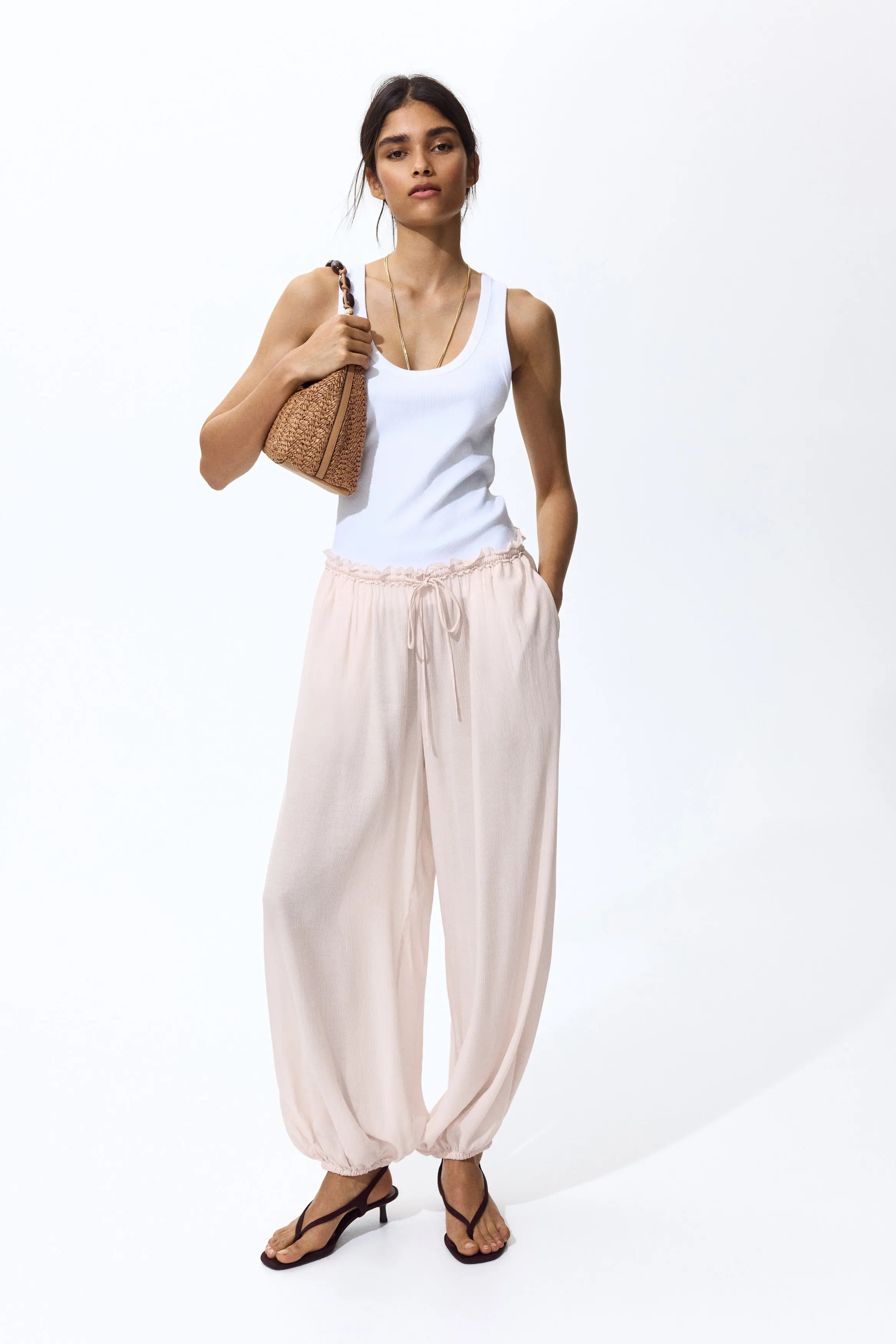 Balloon Drawstring Trousers