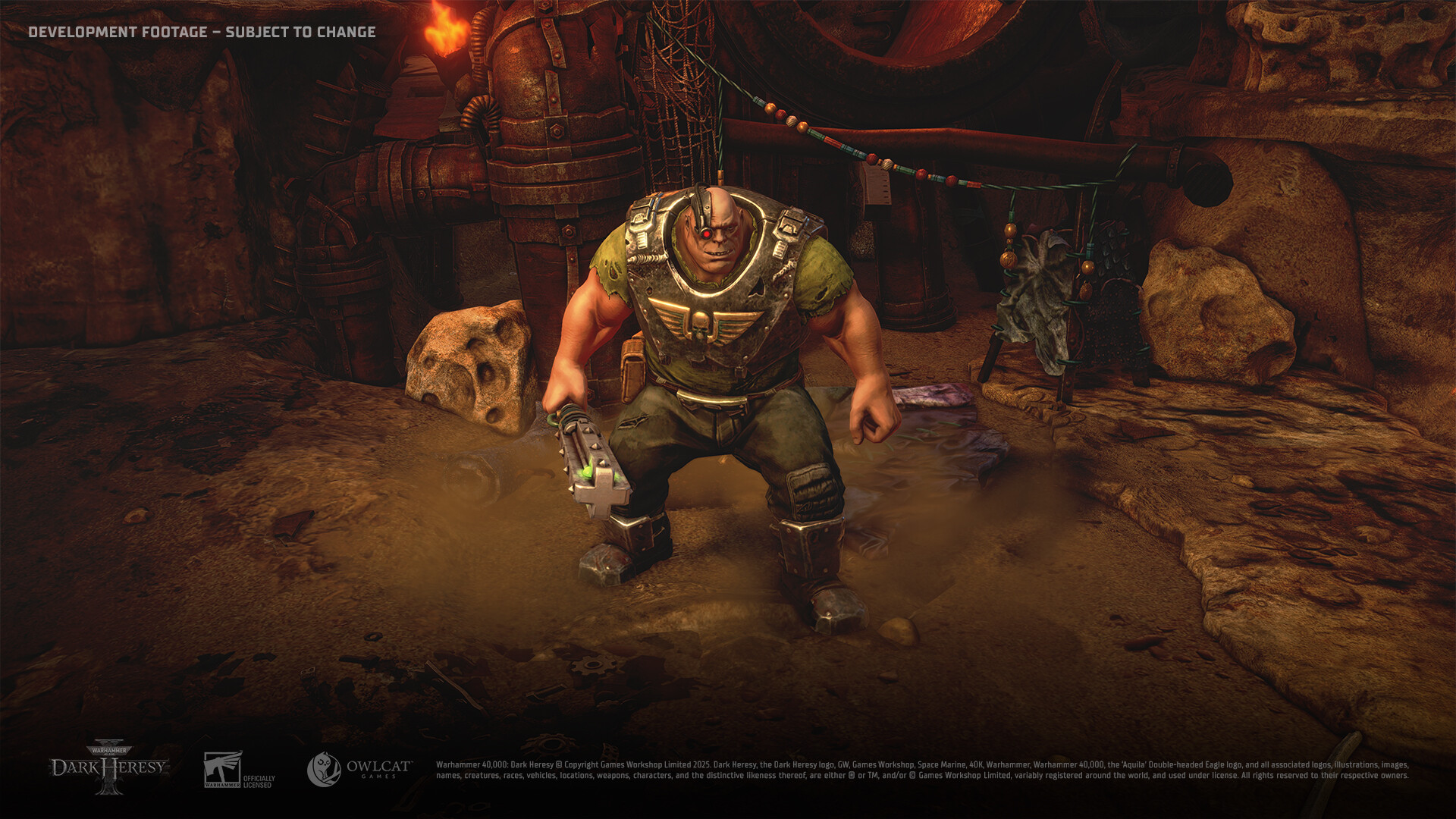 armored ogre man in 40k Dark Heresy