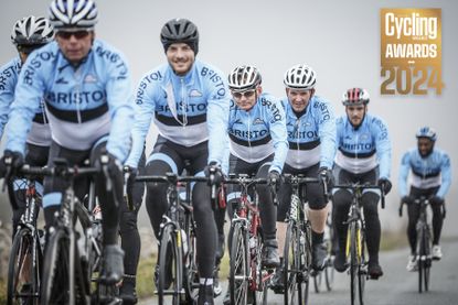 British cycling club on a club run