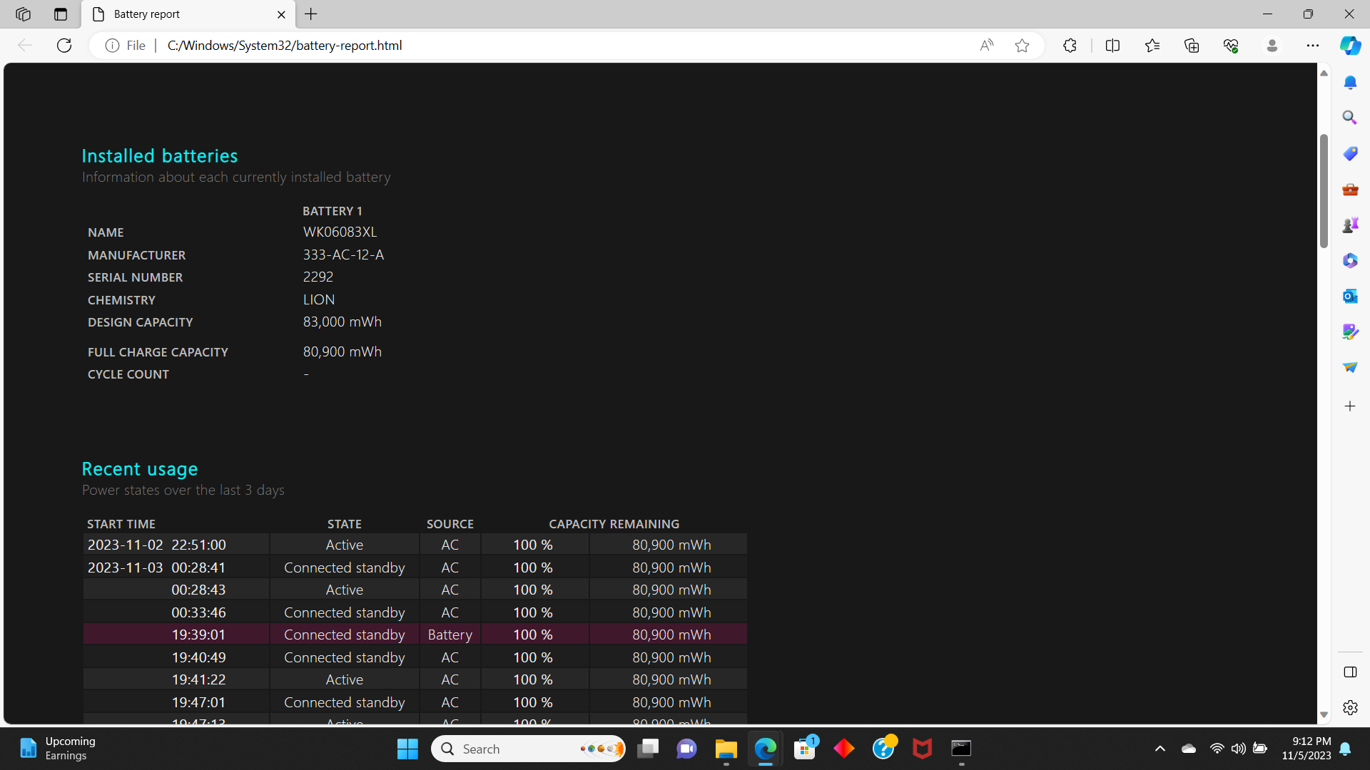 How to check battery health of laptop 5