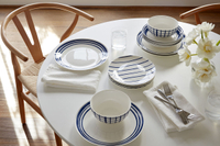 Blue 8-Inch Blue &amp; White Assorted Fine Ceramic Salad Plates, Set of 4 $18.97 | | Gap