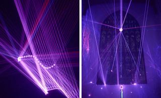 Different views of the light show