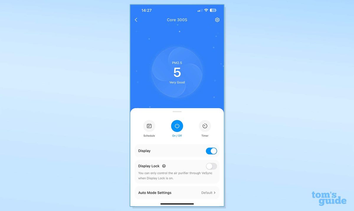 Levoit Core 300S air purifier app screenshots