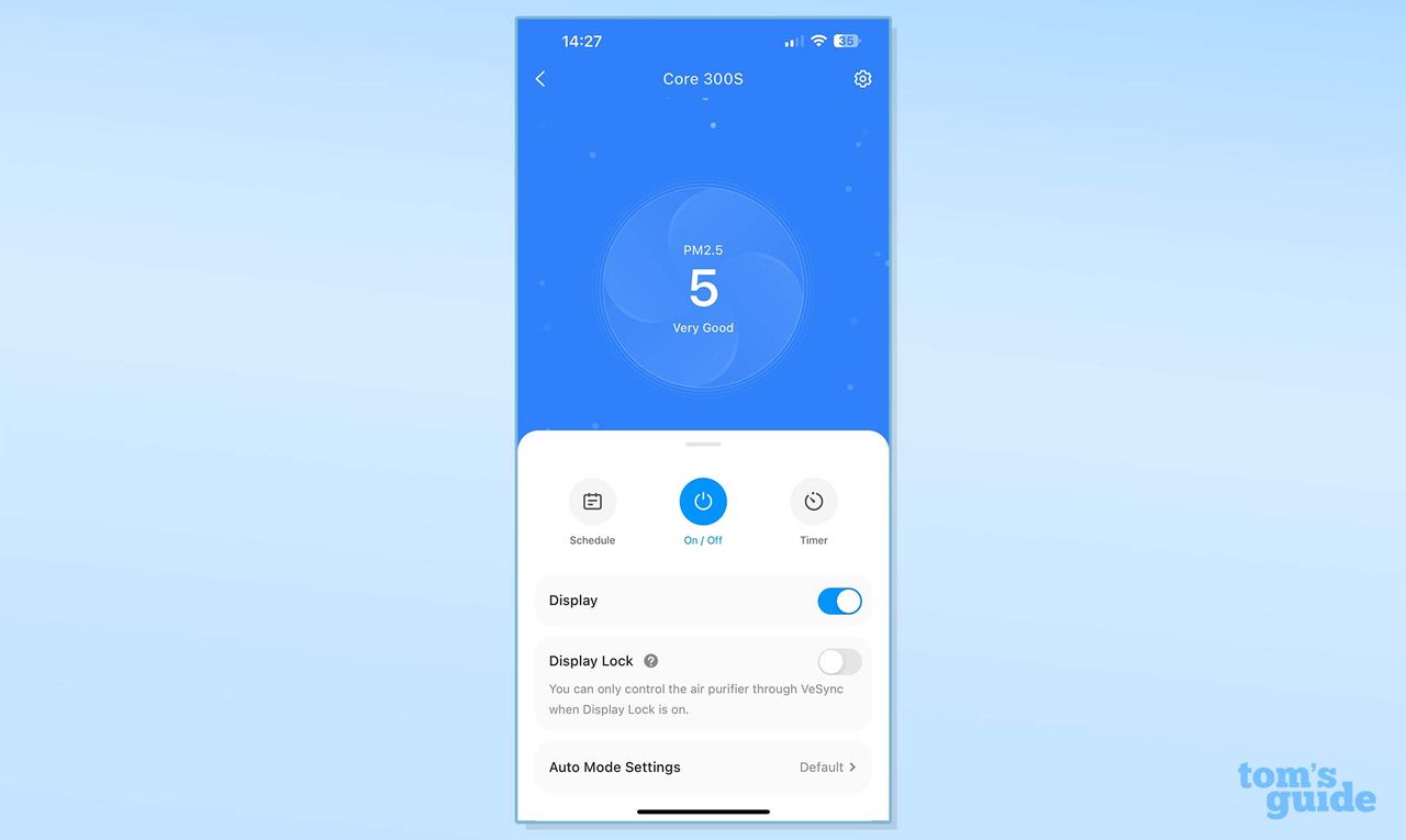 Levoit Core 300S air purifier app screenshots