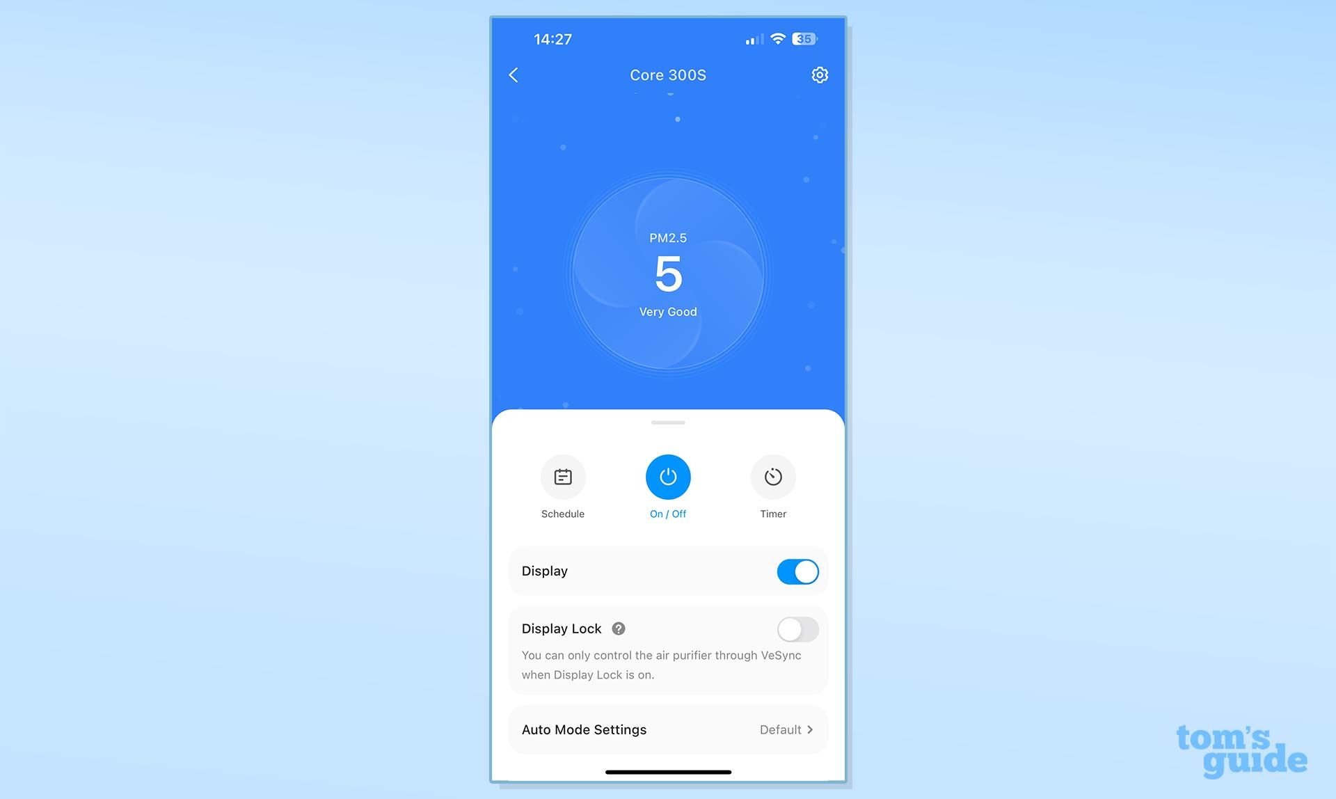 Levoit Core 300S air purifier app screenshots
