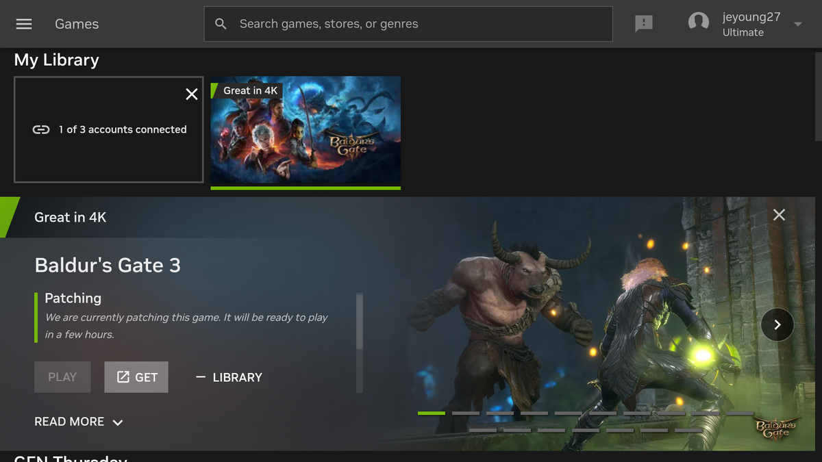 Nvidia GeForce Now screenshots