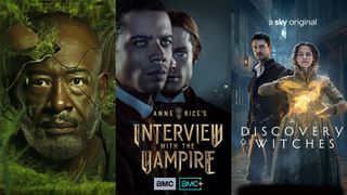 The TV show posters for Fear the Walking Dead, Interview with the Vampire and A Discovery of Witches