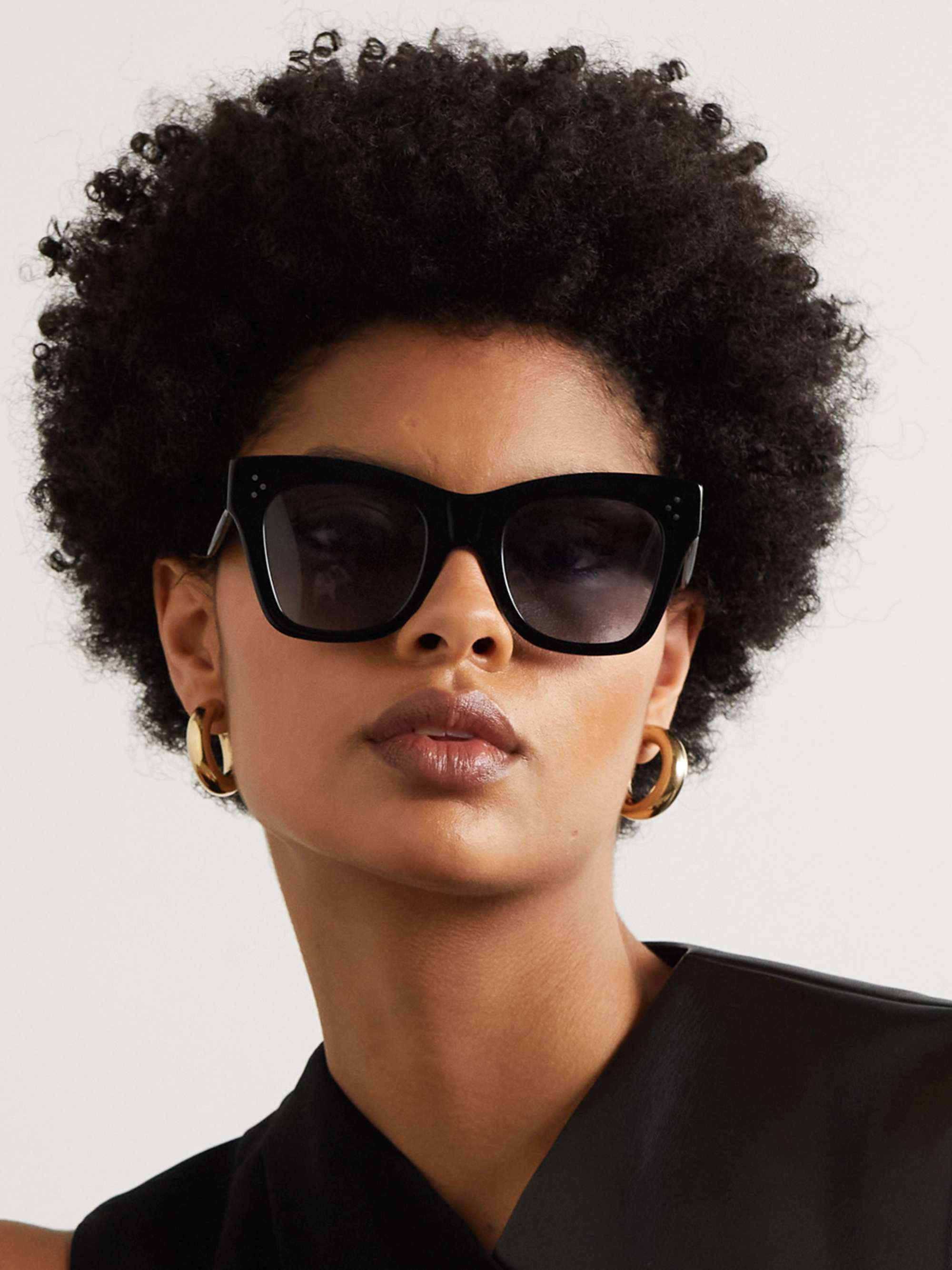 Oversized Cat-Eye Acetate Sunglasses