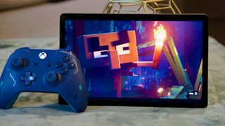 Minecraft Dungeons on Xbox Game Pass on the Lenovo Tab P11 Plus