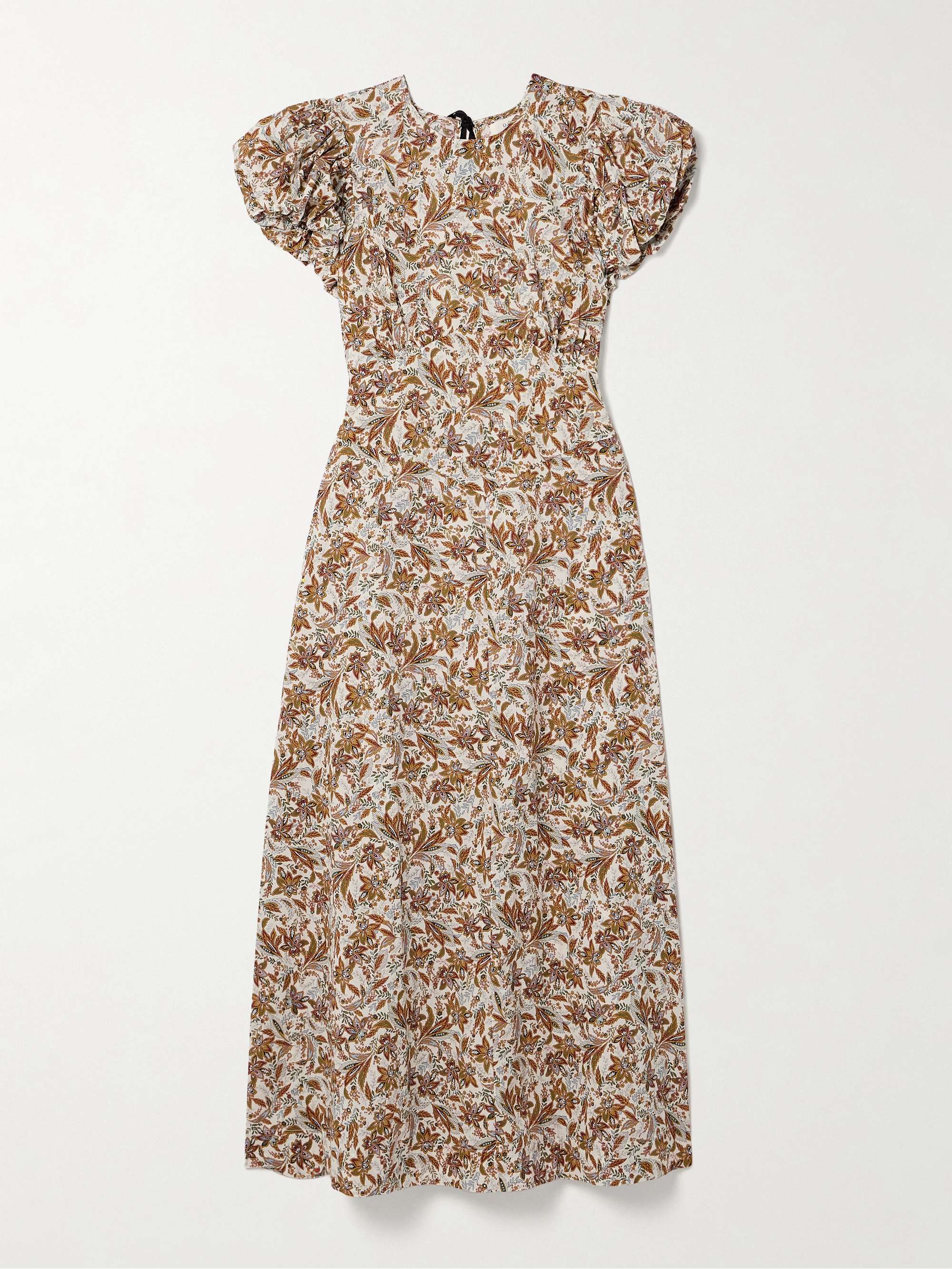 Rhodia Floral-Print Organic Cotton-Voile Midi Dress
