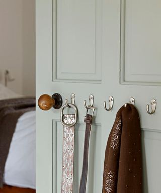 anelled door antique door knob single hooks belts scarf