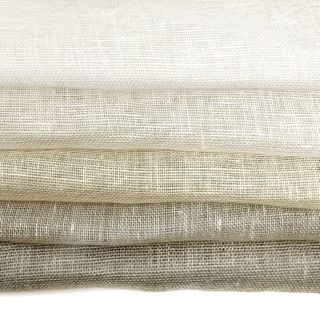 Natural Rustic Sheer Linen Fabric