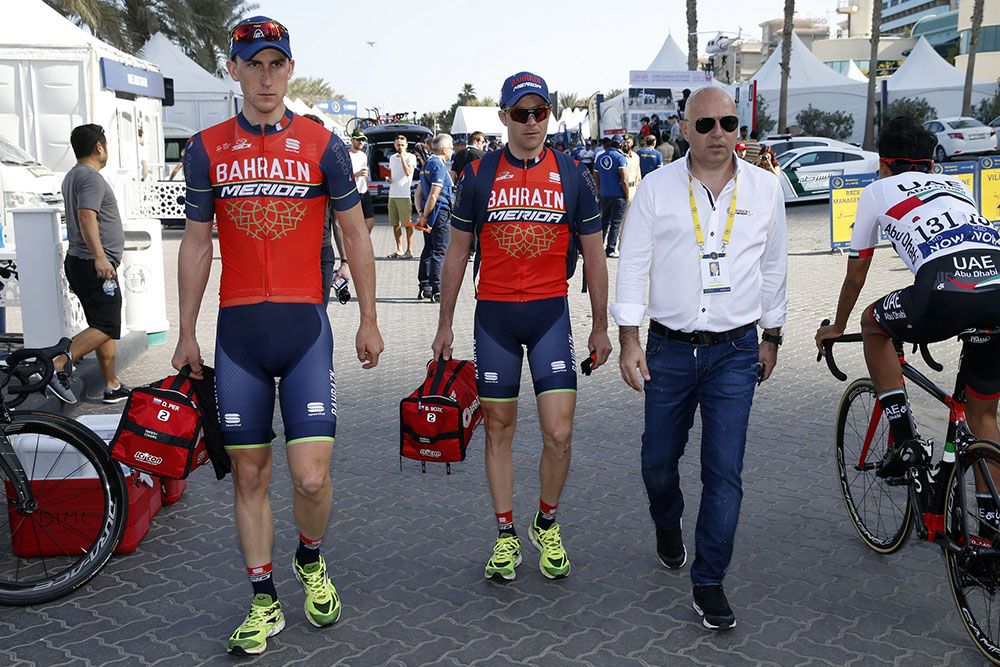 Milan Erzen (right) is part of the Bahrain-Merida management
