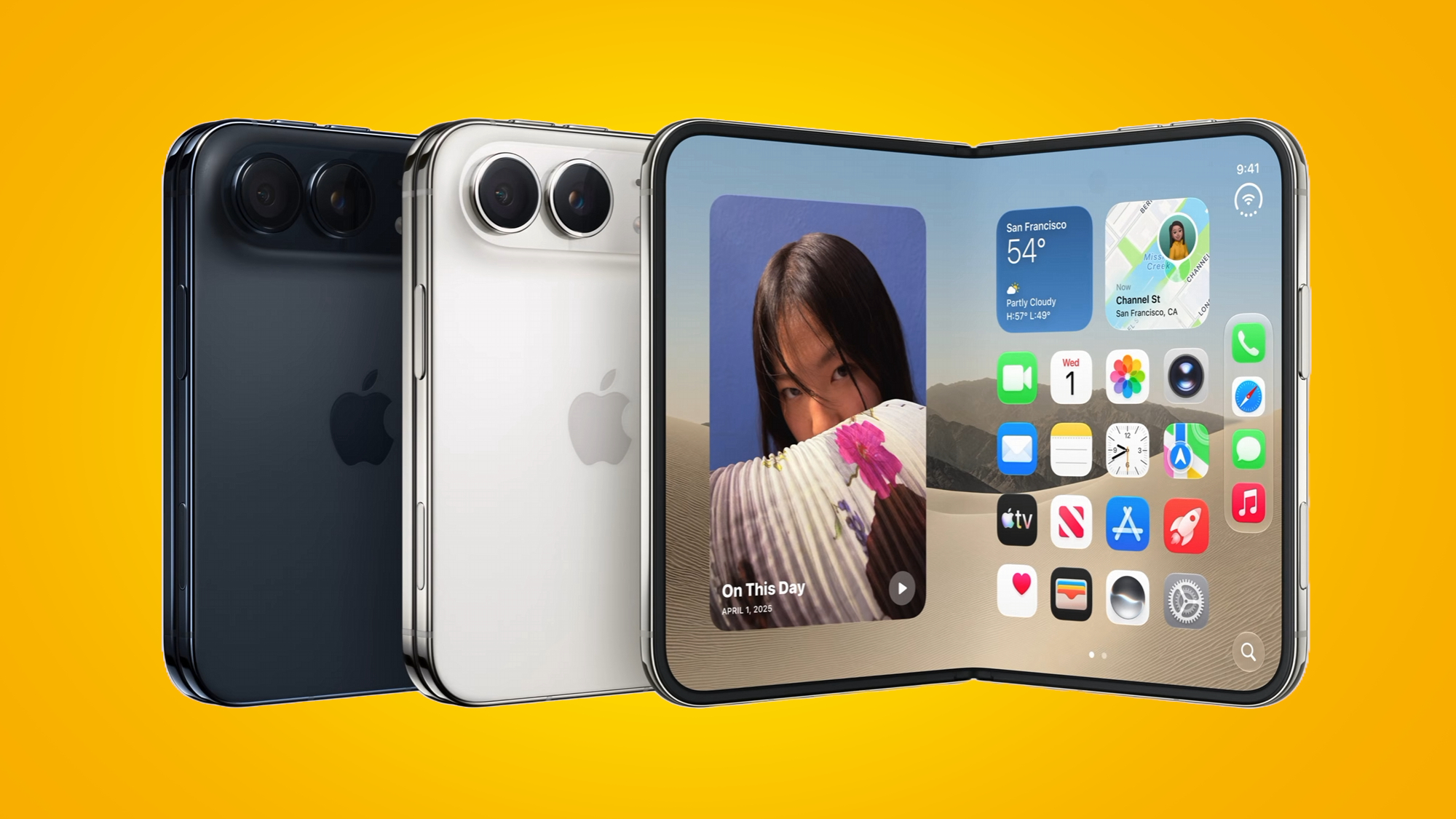 The iPhone Duo on a light colored background