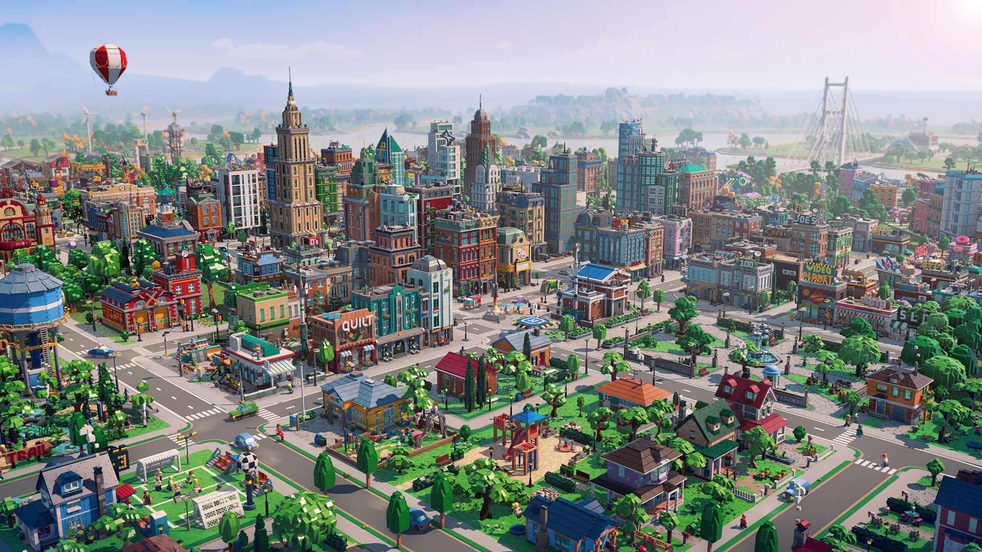 A city of Lego