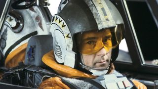 Pilot Wedge Antilles in cockpit of snowspeeder in The Empire Strikes Back