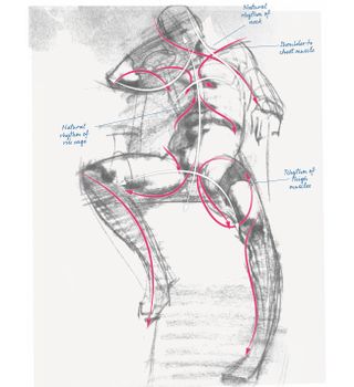 Line Of Action Figure Drawing - Elliot Alcon1969