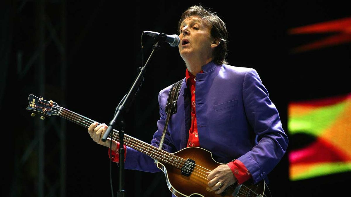 Paul McCartney at Glastonbury in 2004