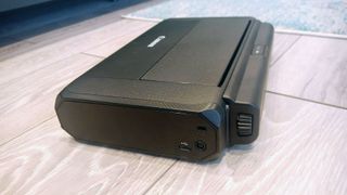 Canon PIXMA TR150 Wireless Inkjet Printer being tested in writer's home