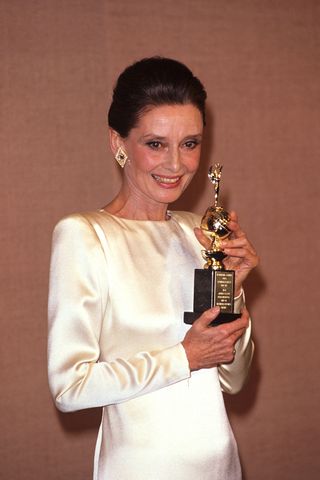 Audrey Hepburn at the Golden Globes 1990