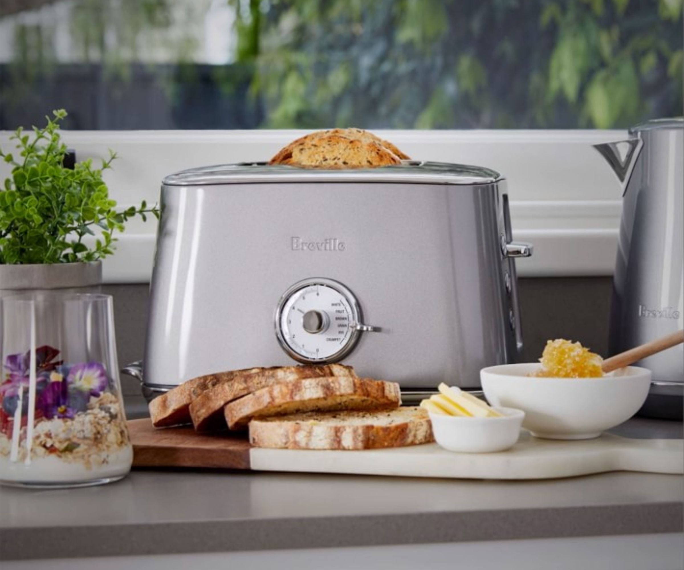 Breville The Toast Select Luxe Toaster on a countertop