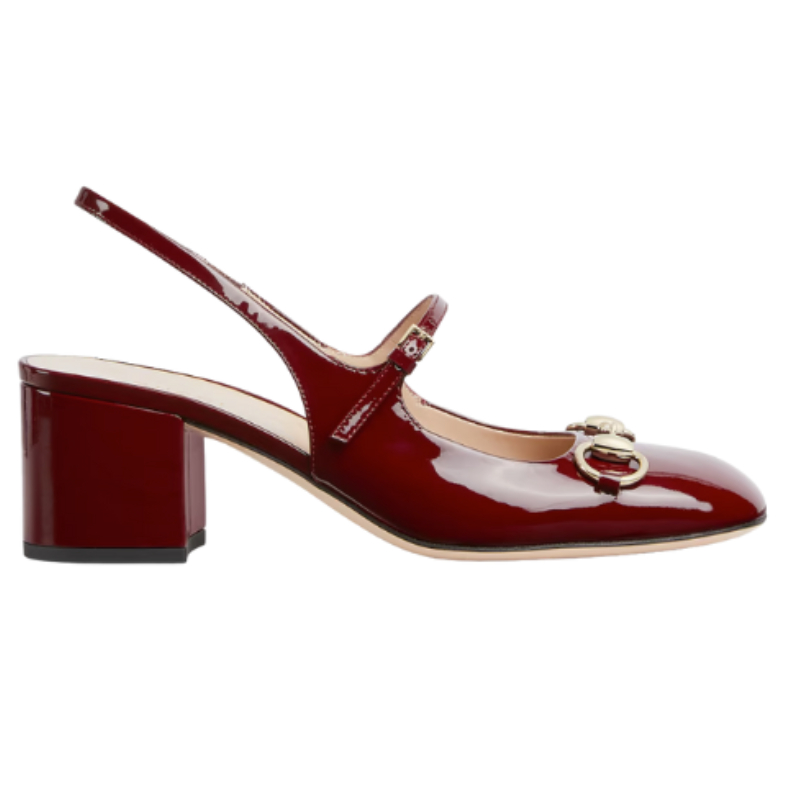 Gucci Patent Mary Jane Shoes