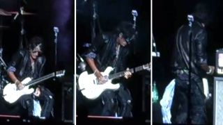 Joe Perry collapses during Hollywood Vampires show