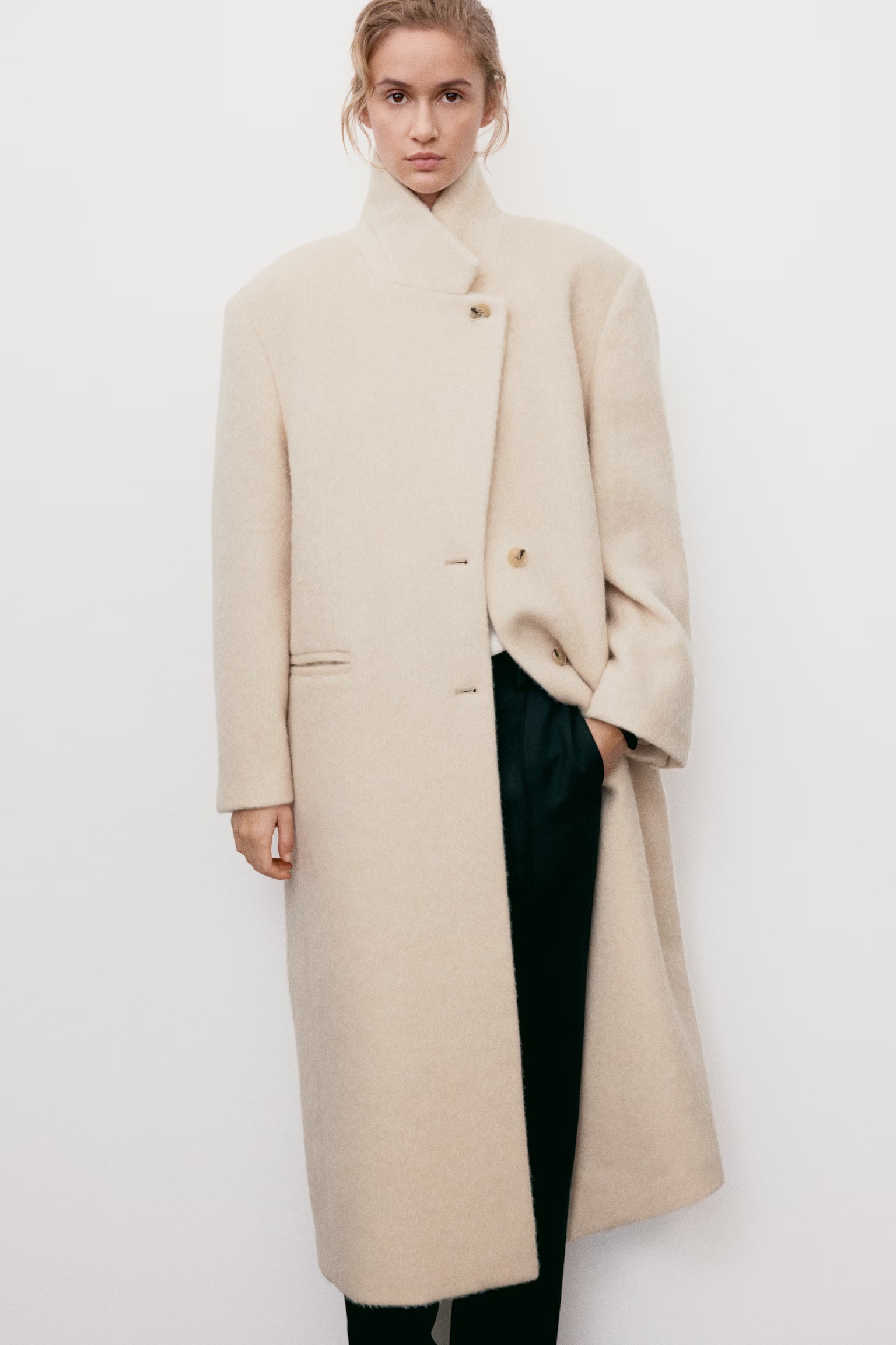 hm, Wool-Blend Coat