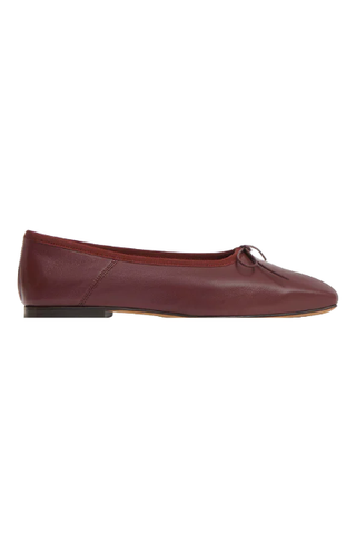 Mansur Gavriel Square Toe Ballerina Flats in Pomegranate (Were $395) 