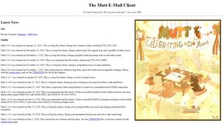Mutt's latest news webpage