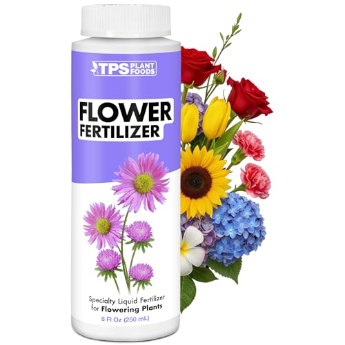 Flower Fertilizer &amp;ndash; Liquid Plant Food for More Blooms, Bigger Flowers &amp;amp; Vibrant Color, 8 Oz