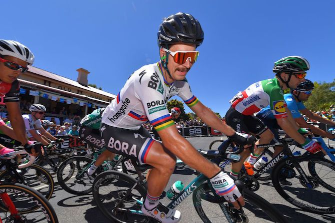 Bora-Hansgrohe&#039;s Peter Sagan enjoys the sunshine at the 2019 Tour Down Under