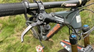 Worn out MTB brake lever