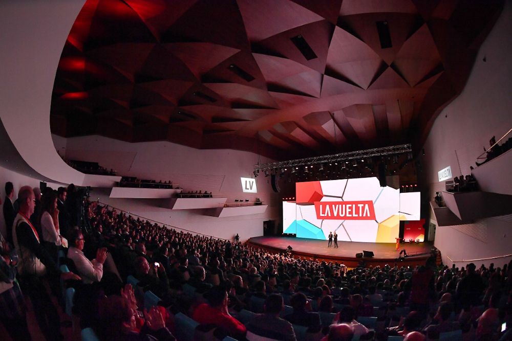 The scene at the 2019 Vuelta a Espana presentation in Alicante