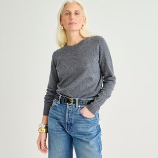 J.Crew, Cashmere Shrunken Crewneck Sweater