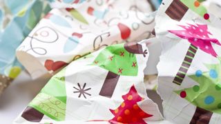 Gift wrap torn